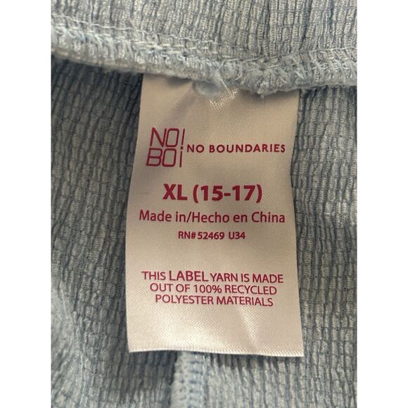 No Boundaries Textured Cami & Short Set 2 Piece Womens Size XL Freshwater Blue - Picture 11 of 14